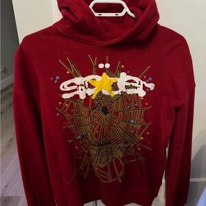 Men's Red Graphic Hoodie Sweatshirt